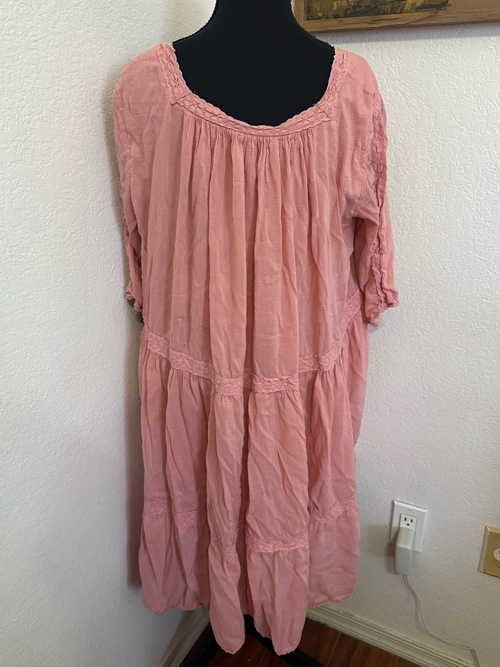 Spell & the Gypsy Harmony Tunic Dress in Peony Pink - Size XL - Picture 5 of 12